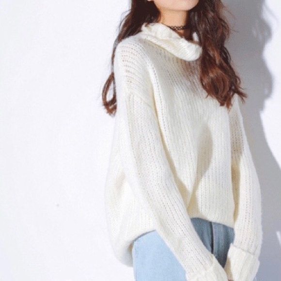 SOLD - Knit Turtleneck Sweater - Picture 2 of 4